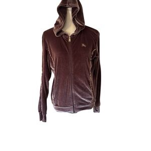 Burberry Rich Brown Velour Jacket